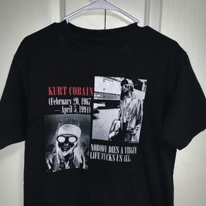 Kurt Cobain Black tee